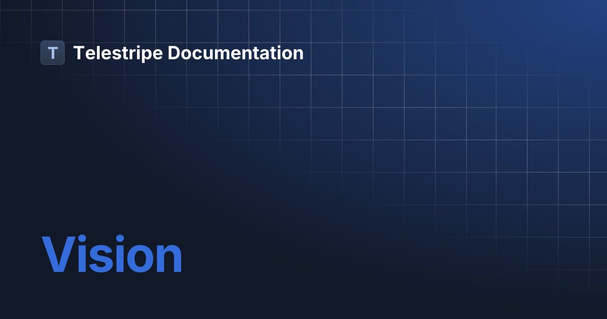 Vision | Français | Telestripe Documentation