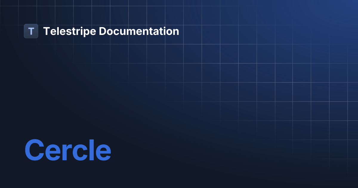 Cercle | Français | Telestripe Documentation